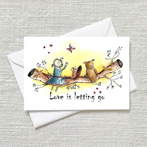 Kaart Love is letting go