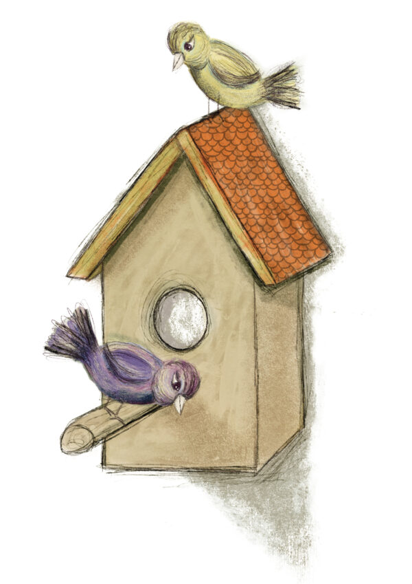 A5 print - Vogelhuisje - Afbeelding 2